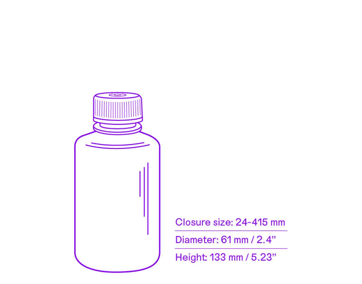250 mL HDPE bottle