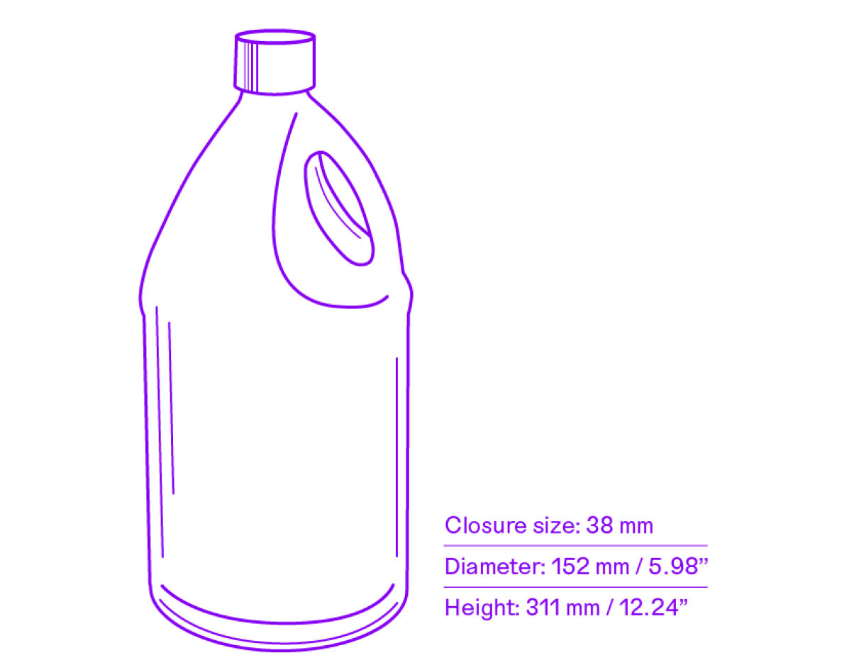 4 L HDPE bottle