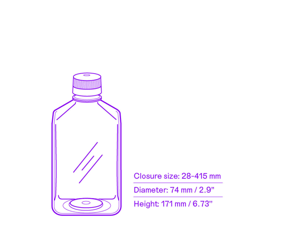 500 mL PETG bottle