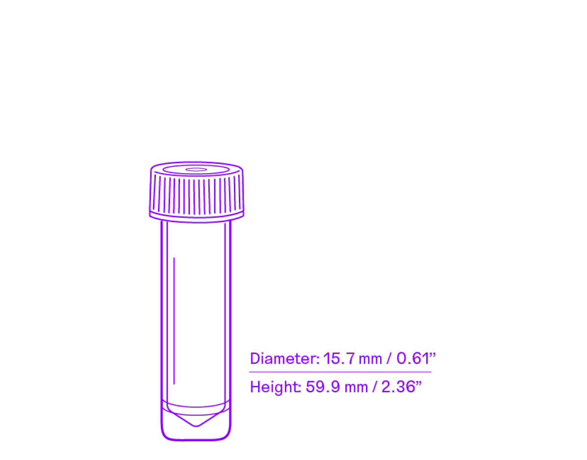 Illustration of 5 mL tube