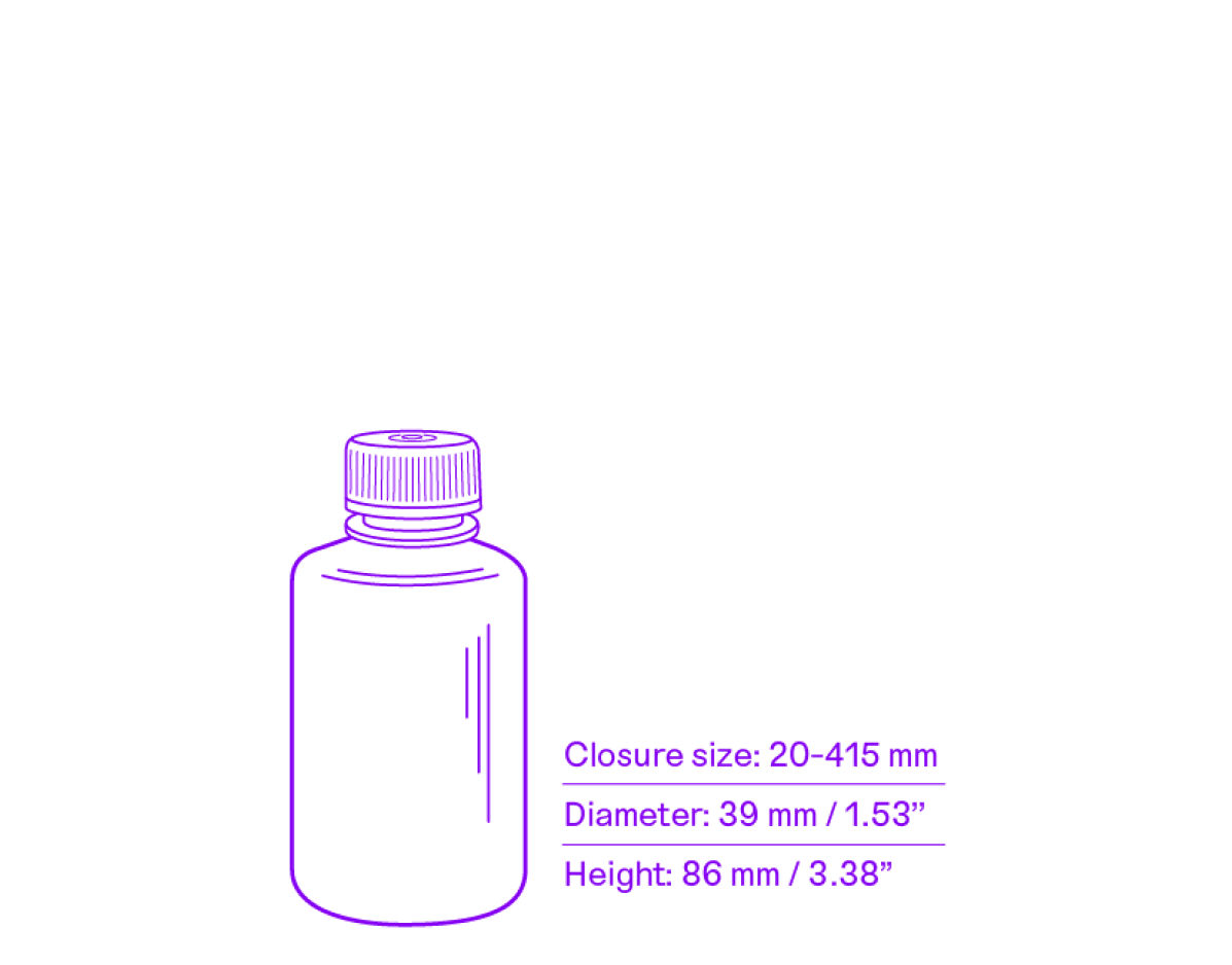 60 mL HDPE bottle