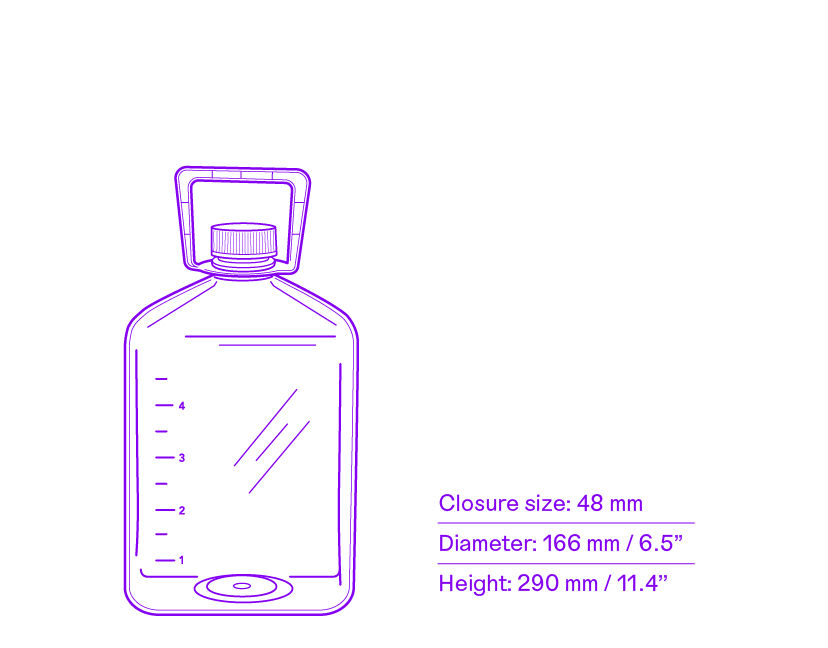 5 L PETG Biocontainer 