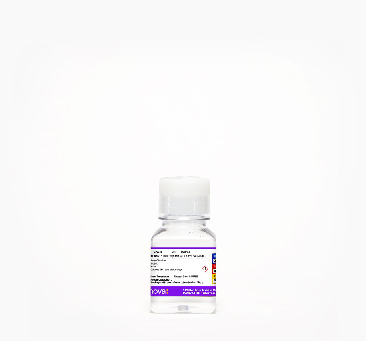 qPCR Proteinase K Buffer in a 100 mL bottle