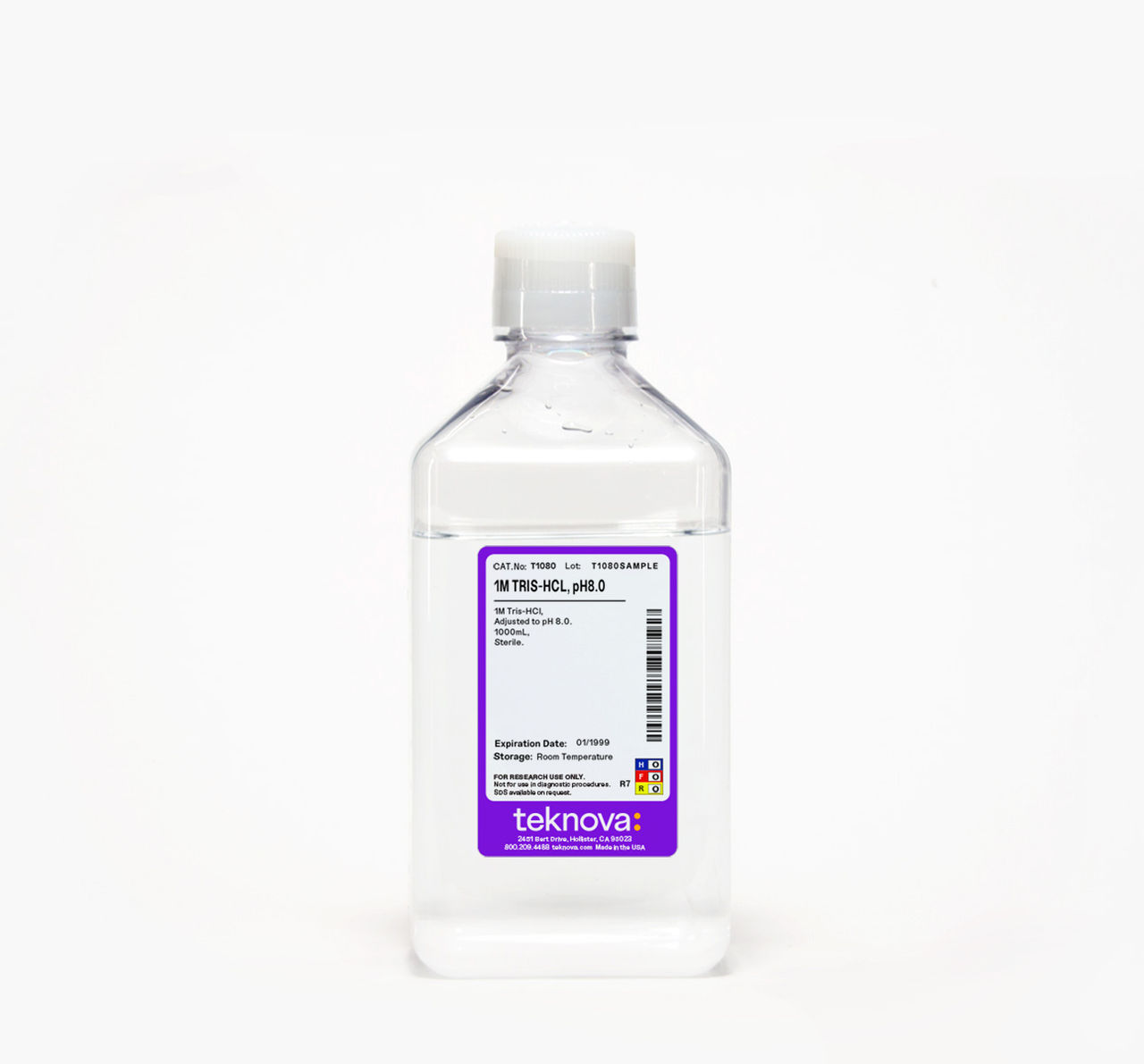 1M Tris-HCl, pH 8.0 Solution in a 1000 mL bottle