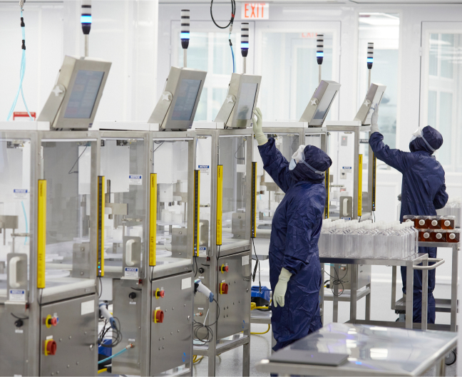 Dispensing in ISO 7 cleanroom