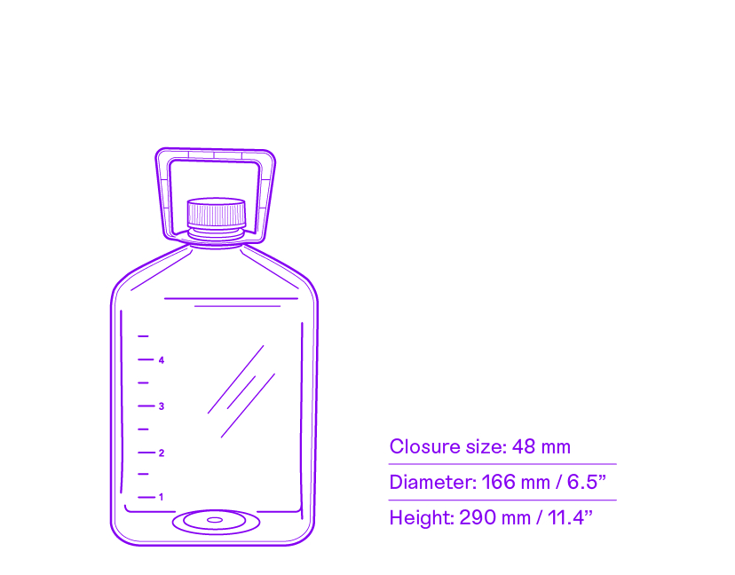5 L PETG Biocontainer 