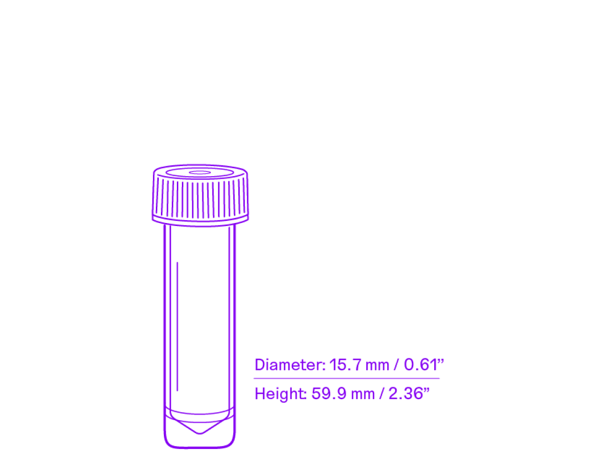 Illustration of 5 mL tube