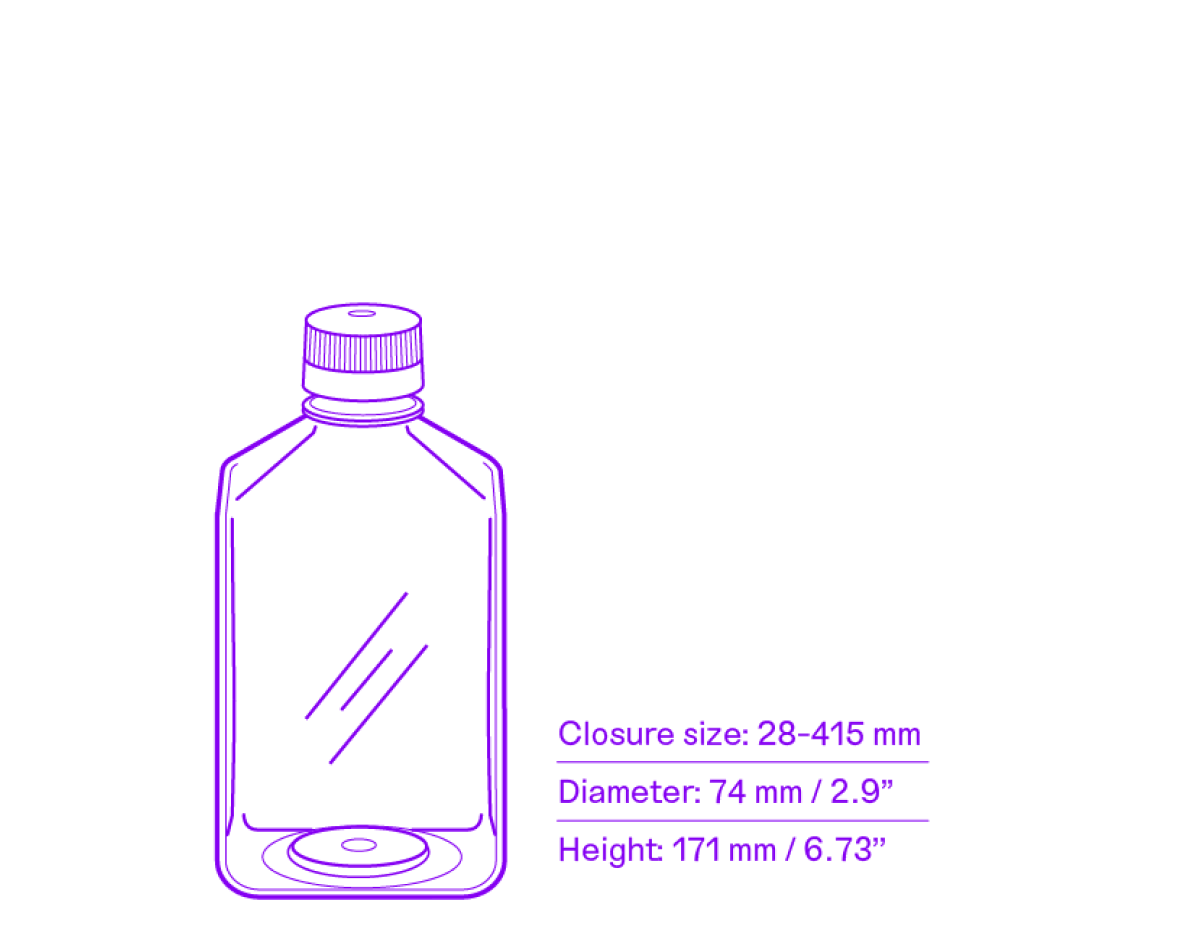 500 mL PETG bottle