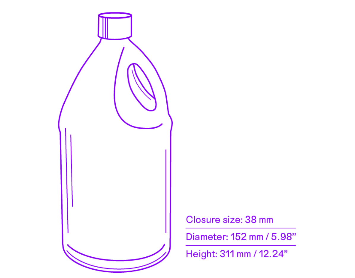 4 L HDPE bottle