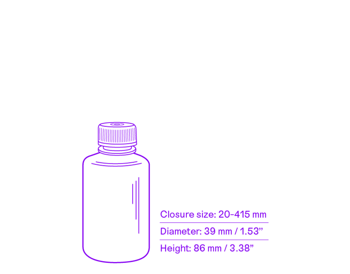 60 mL HDPE bottle