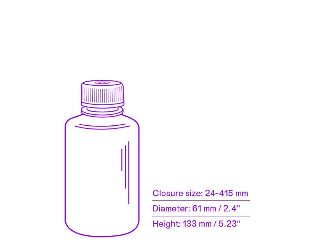 250 mL HDPE bottle