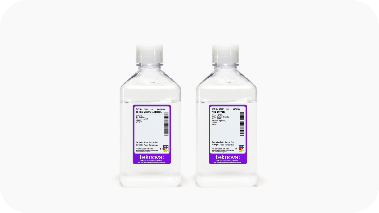 Various dialysis buffers including PBS and HEPES