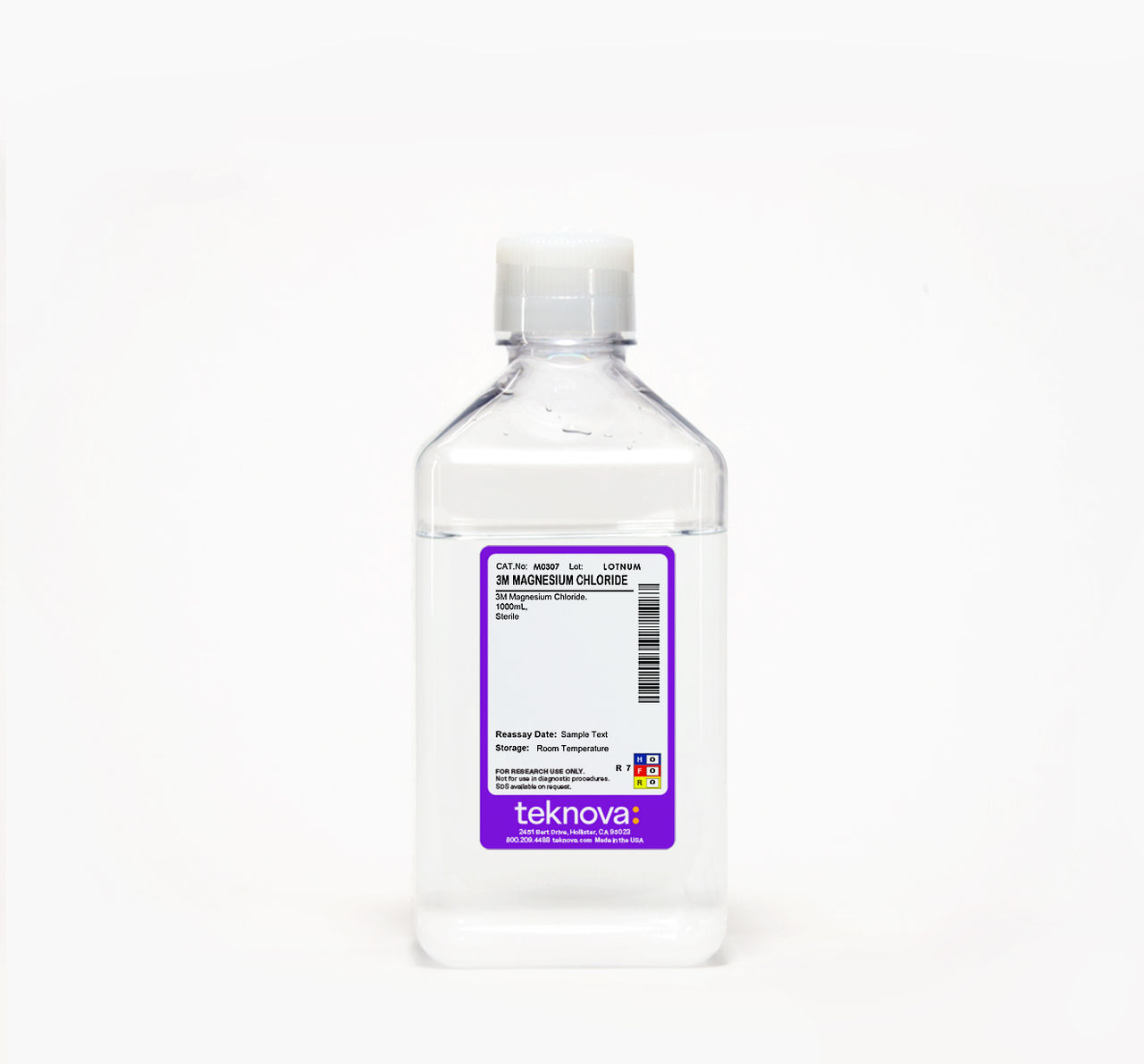 3M Magnesium Chloride Solution in a 1000 mL bottle